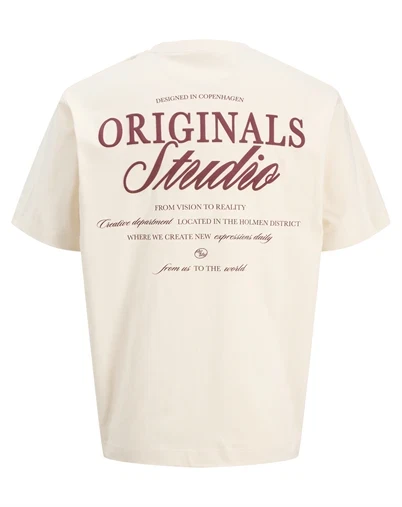 Jack & Jones Junior - JORNorrebro Typo T-shirt - Antique White
